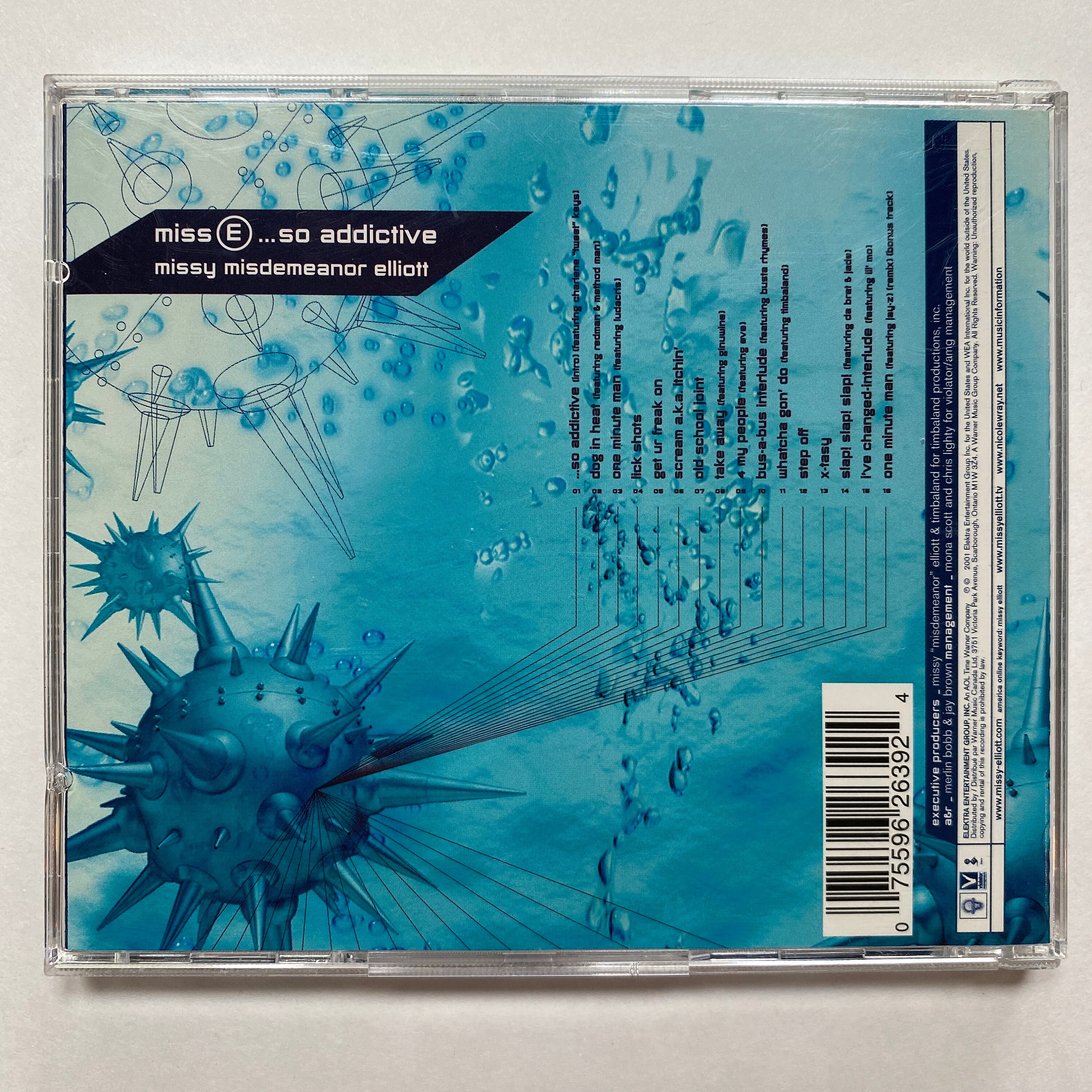 Missy Elliot Miss E so Addictive CD Music Album Rap Hip-hop 2001