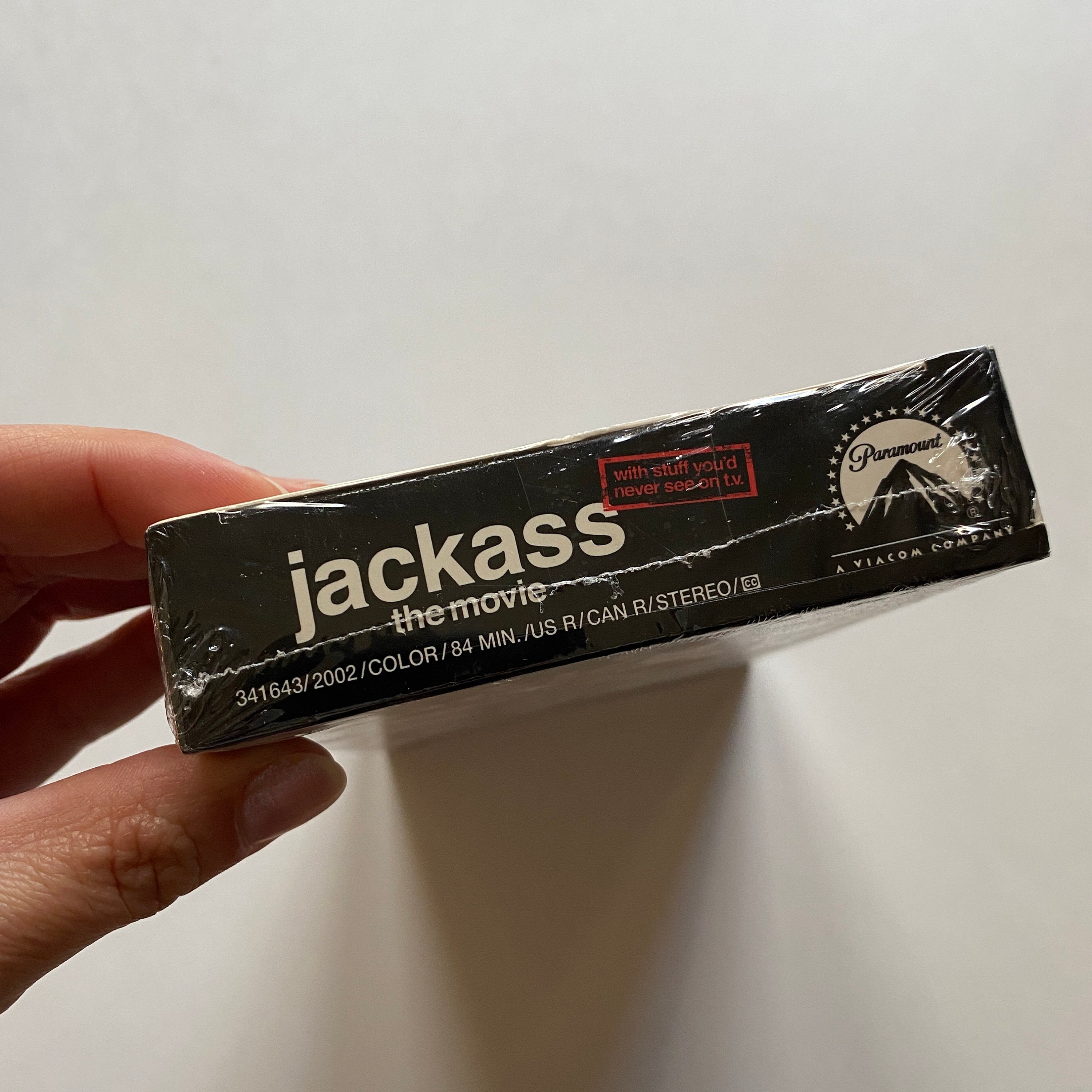 2002 Jackass the Movie Special Edition Sealed VHS With Watermark