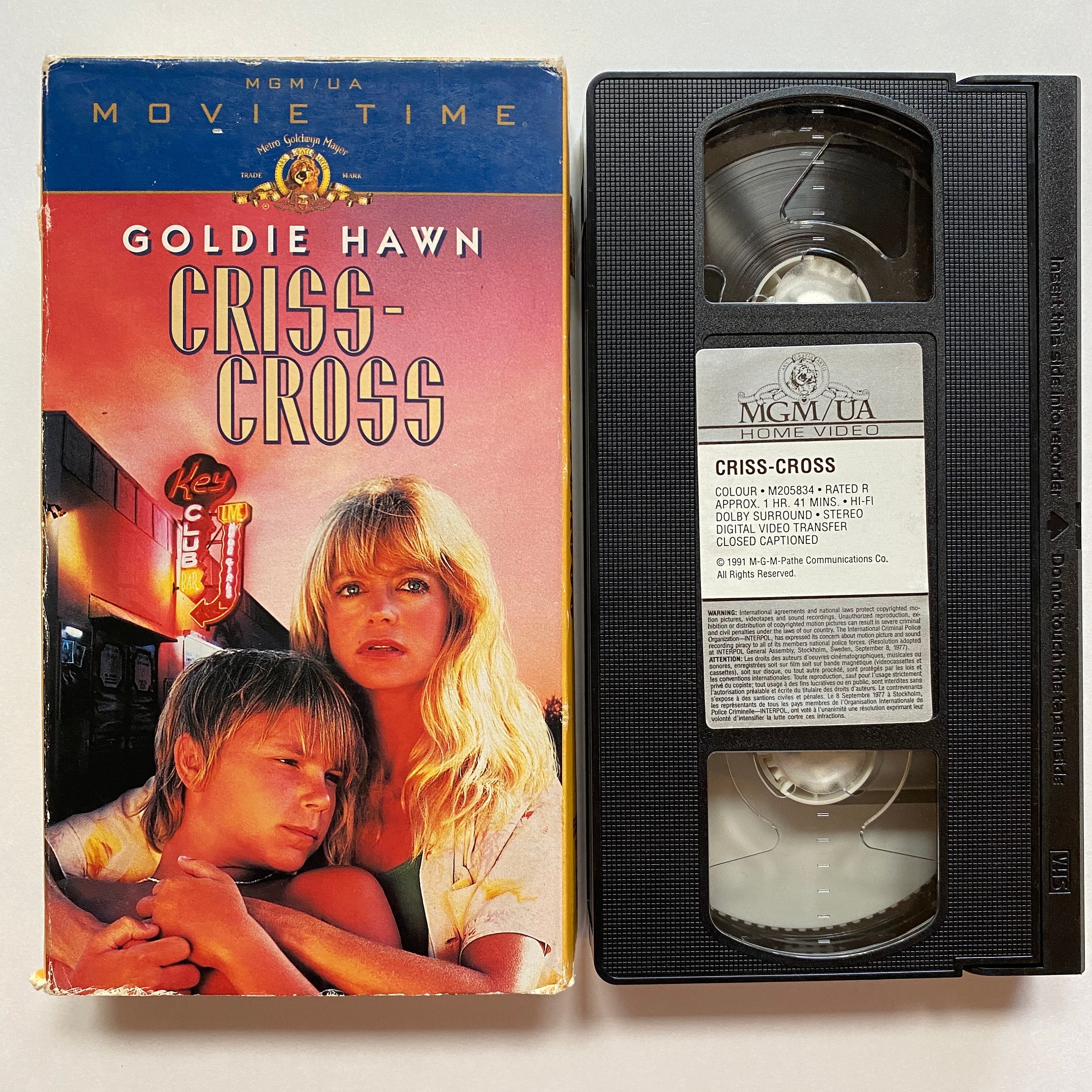 Criss-cross VHS Film 1992 Movie Time Crime Drama Starring Goldie