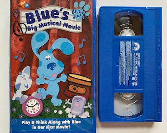 Blues Big Musical Movie VHS 2000 Blues Clues Kids Video Clamshell