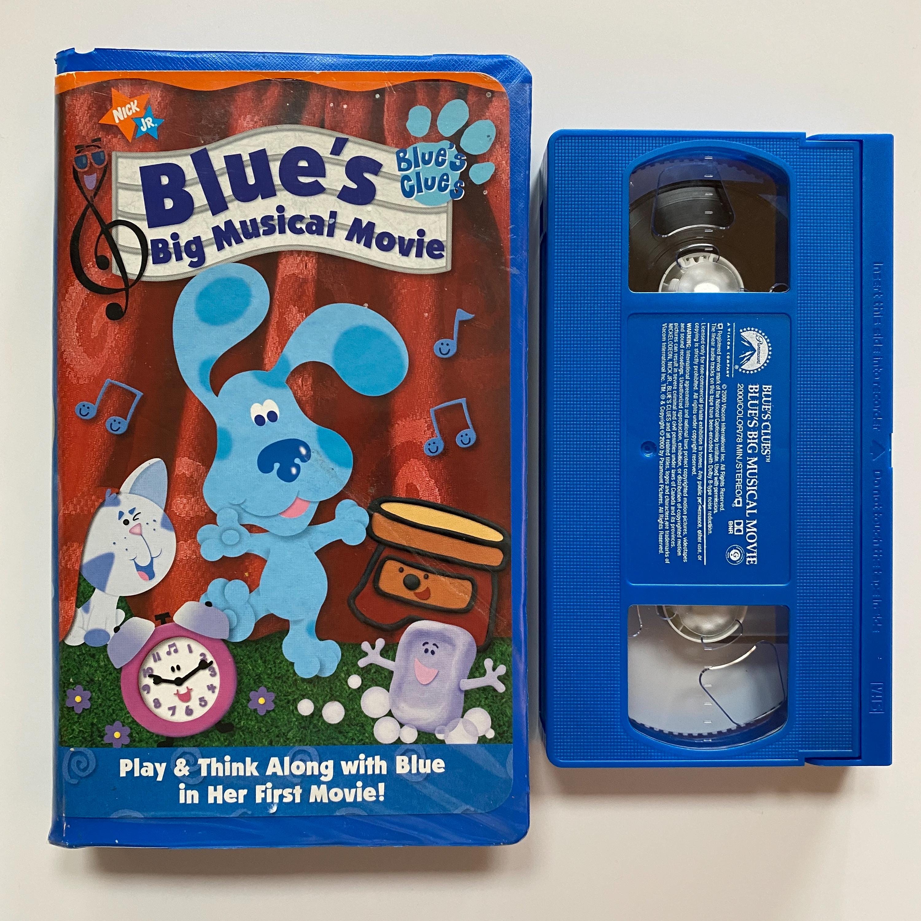 Blues Big Musical Movie Vhs 2000 Blues Clues Kids Video Clamshell Etsy