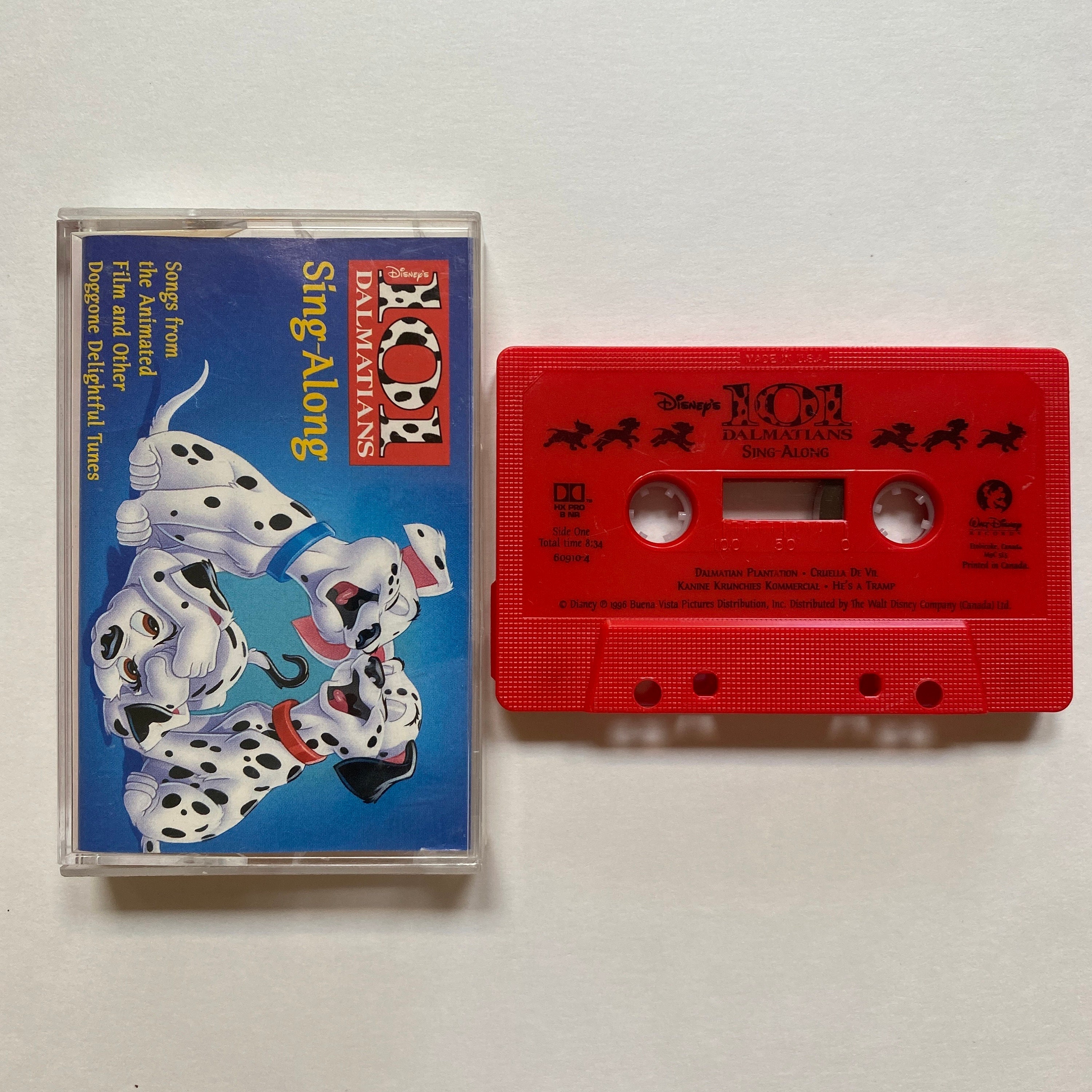 Disney 101 Dalmatians Sing Along Kids Cassette Tape 1996 - Etsy