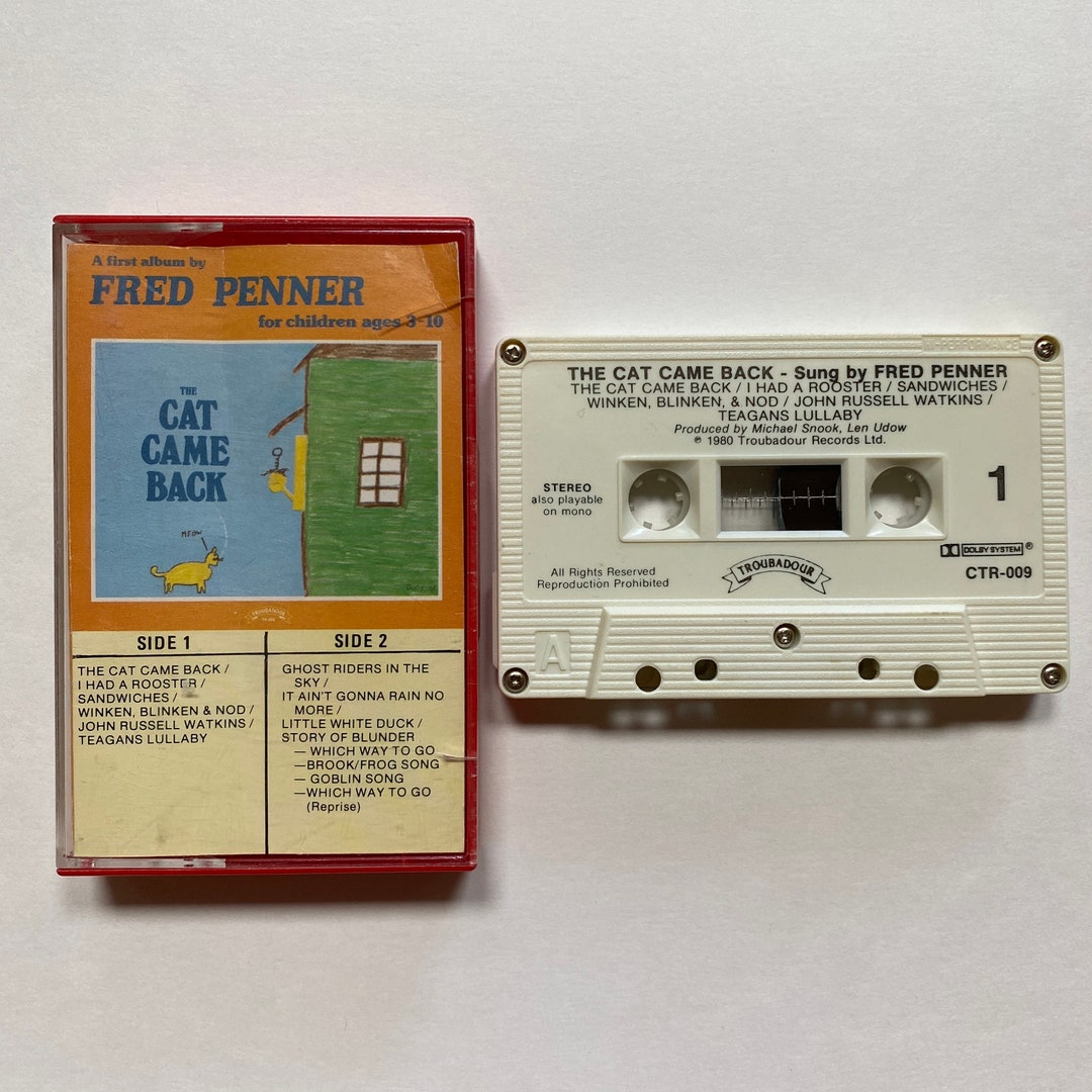 Fred Penner the Cat Came Back Cassette Tape Kids Music 1980 Canadian - Etsy