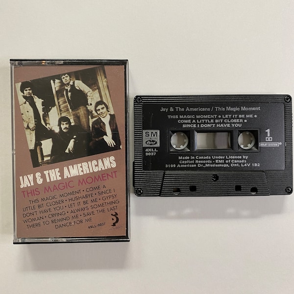 Jay and the Americans This Magic Moment Cassette Tape 1984 Americana Rock Music Album