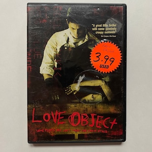 2003 Love Object DVD Body Horror Movie Film Ex Rental