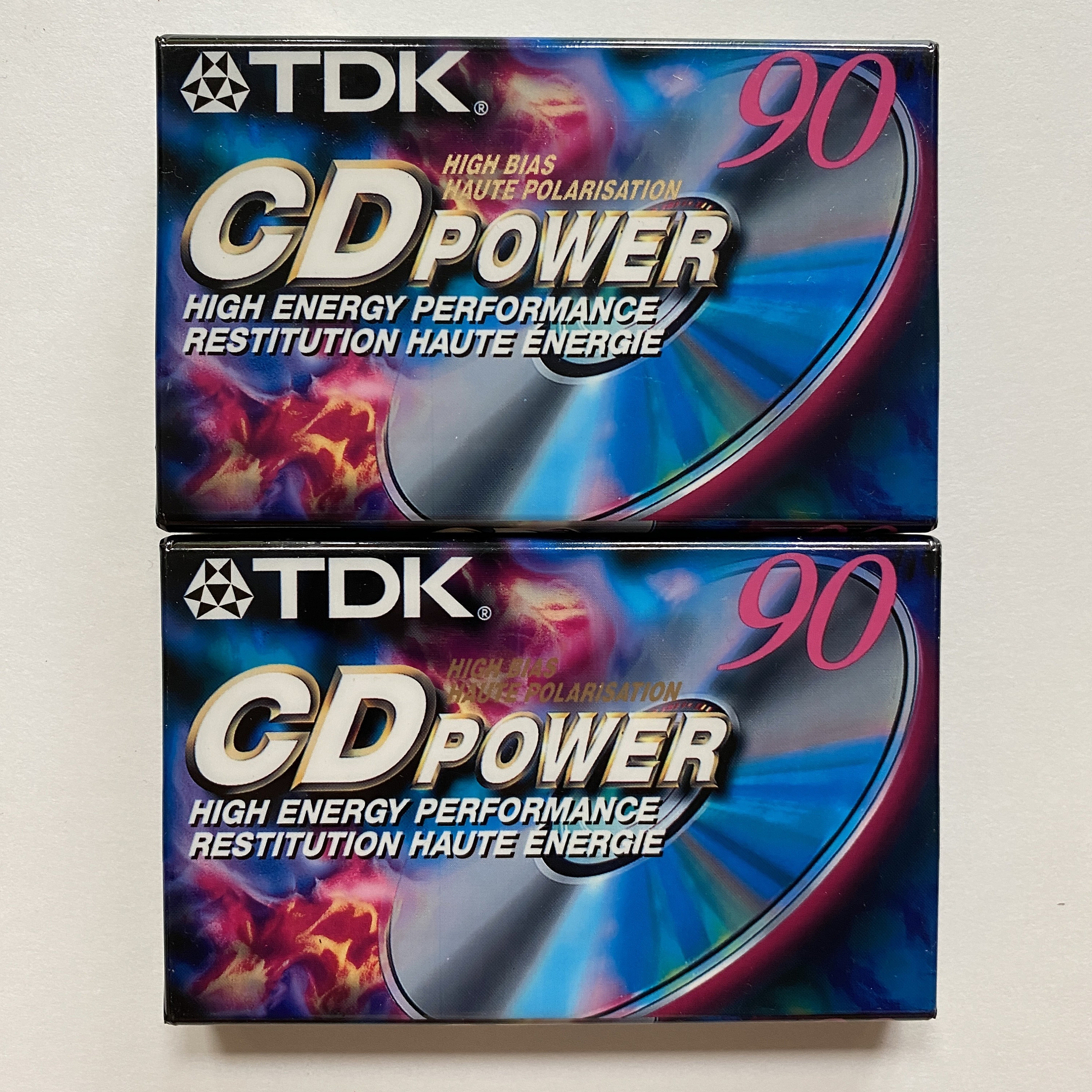 TDK 90 CD Power Blank Cassette Tapes for Recording Audio High