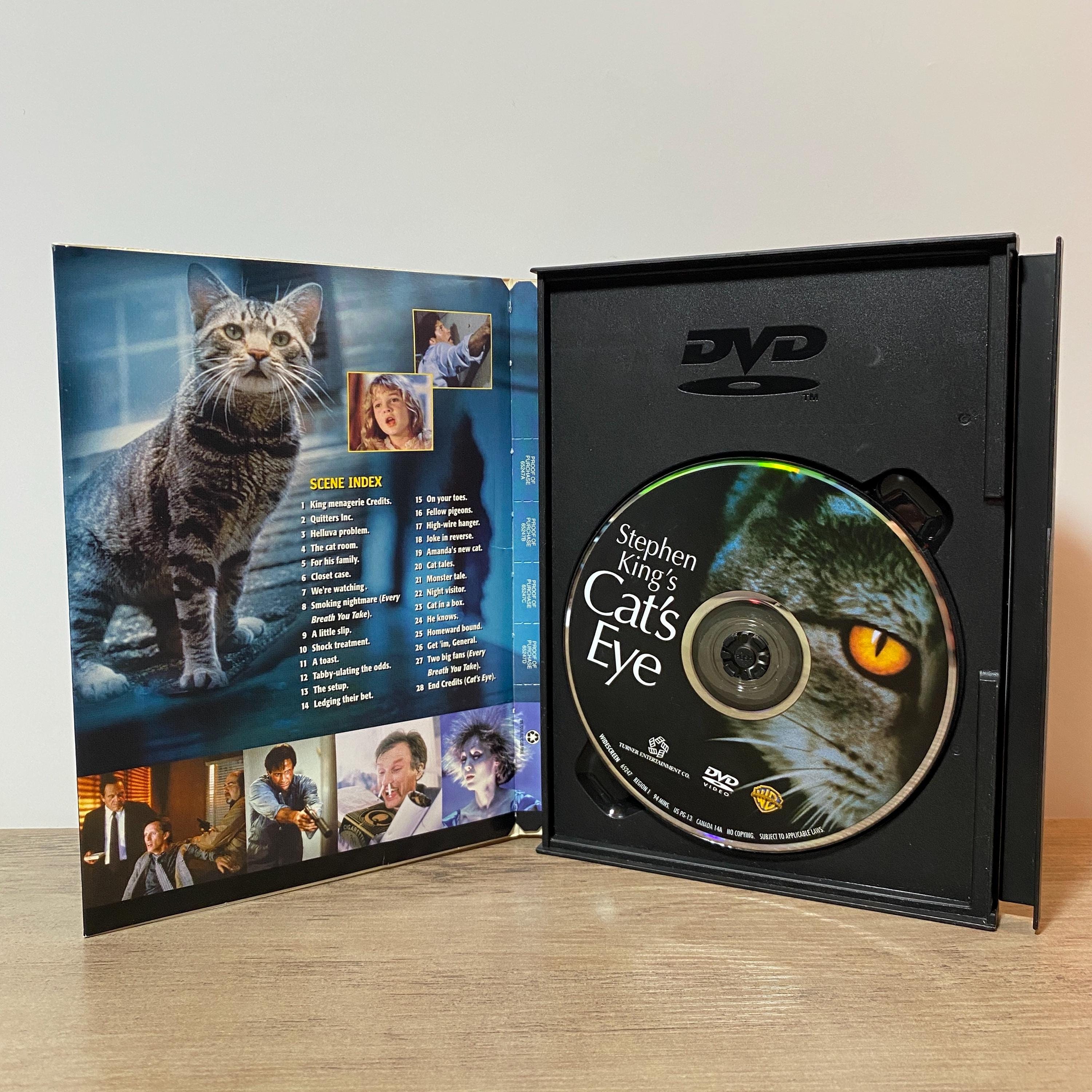 1985 Cats Eye Stephen King Movie DVD 2002 Re-release Horror