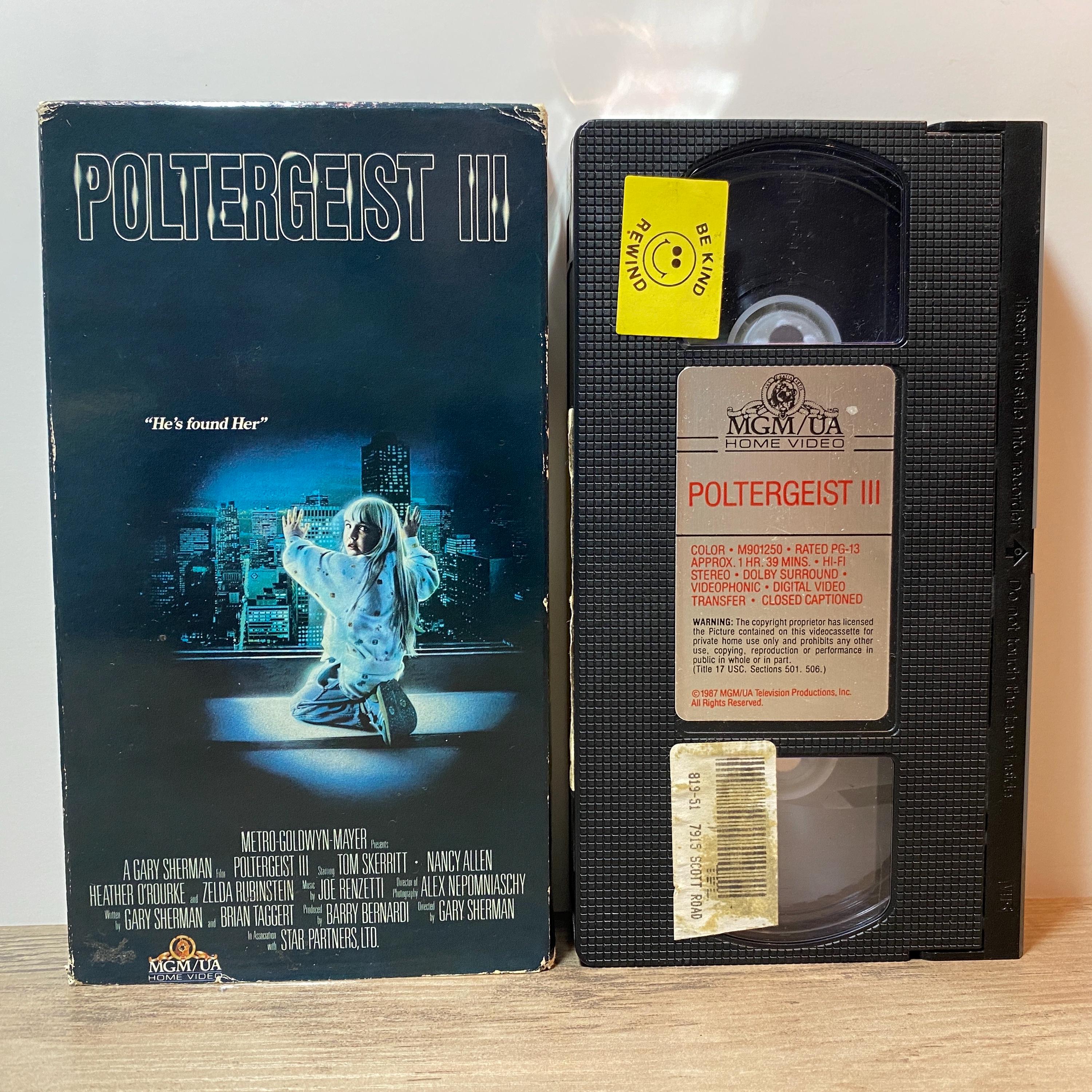 Poltergeist 3 VHS Video 1988 Supernatural Horror Movie Heather O