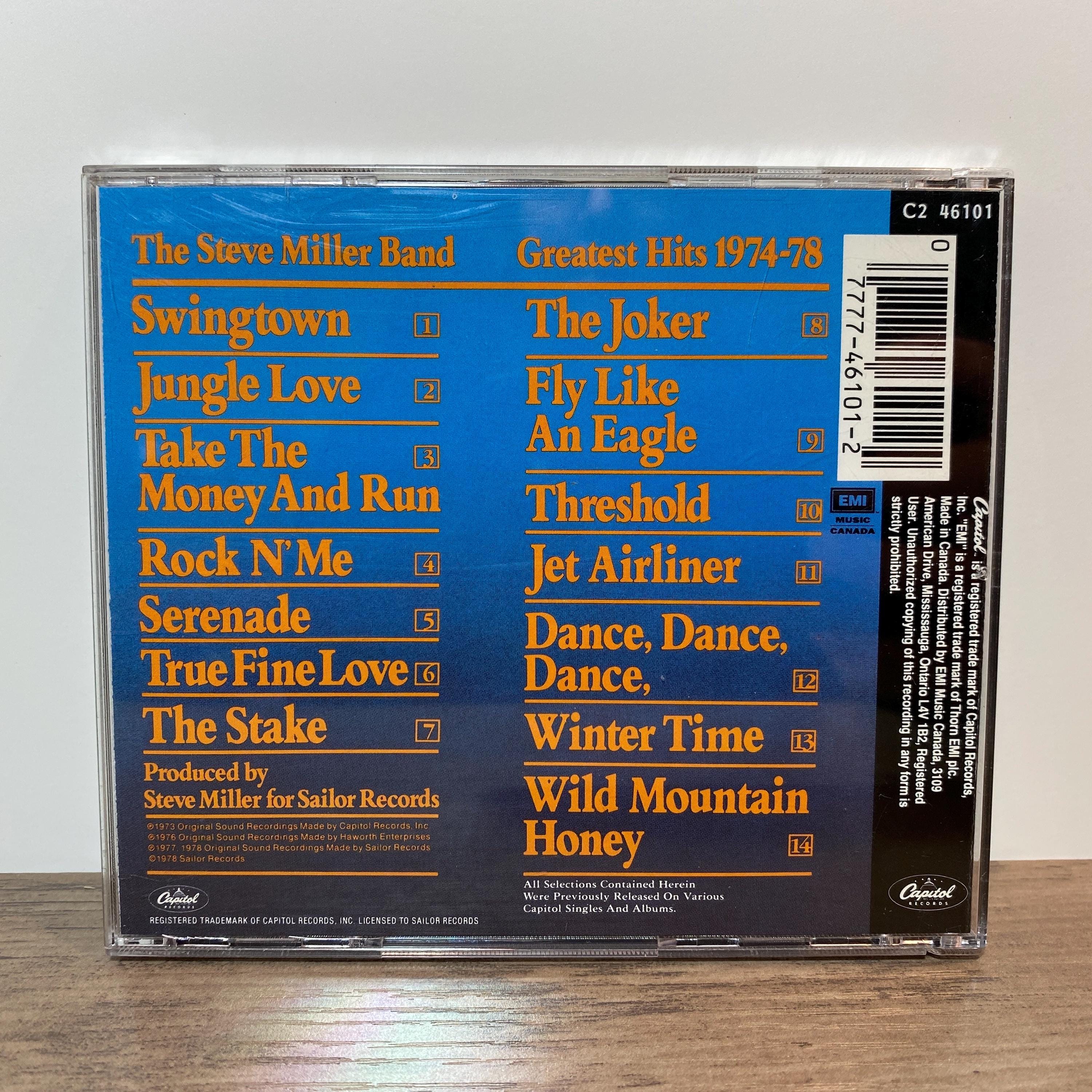 The Steve Miller Band Greatest Hits Cd 1970s Music Album 1990s Re