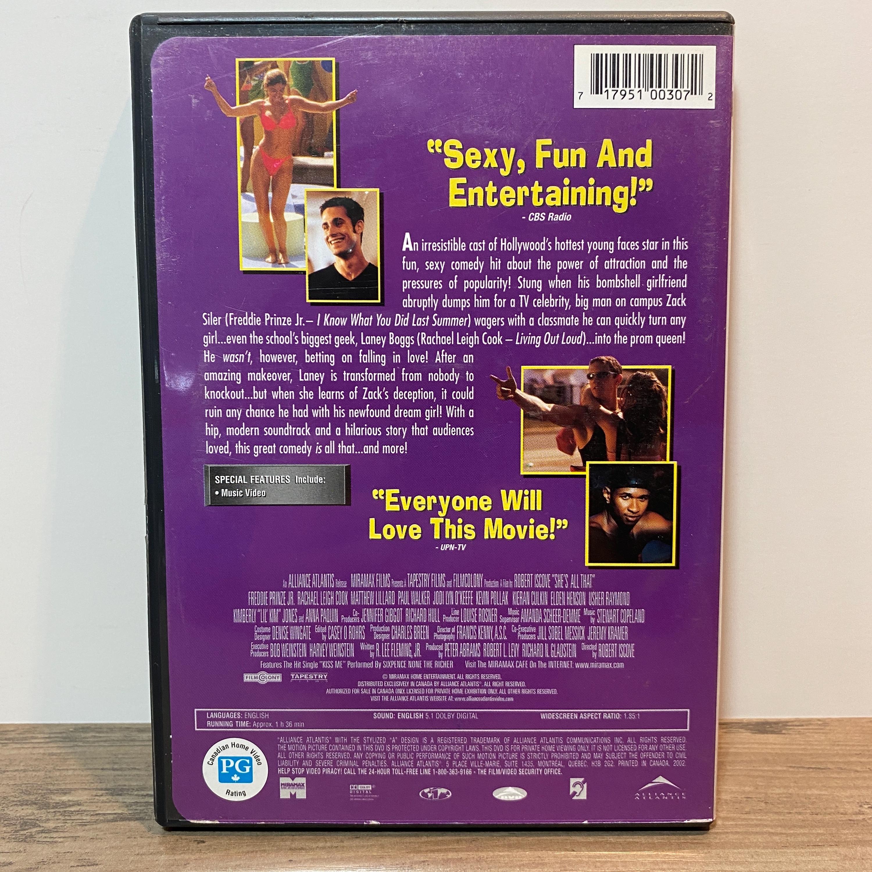 She's All That DVD 1999 Romantic Teen Comedy Movie - Etsy