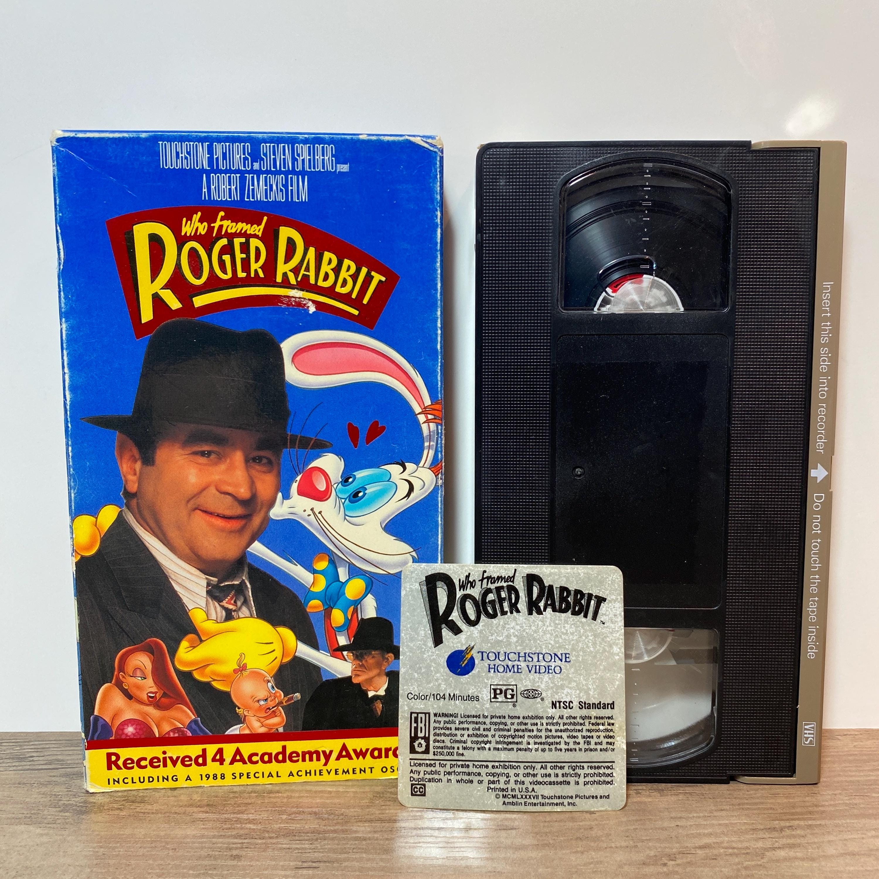 Who Framed Roger Rabbit VHS Video 1988 Noir Cartoon Mashup Comedy Movie ...
