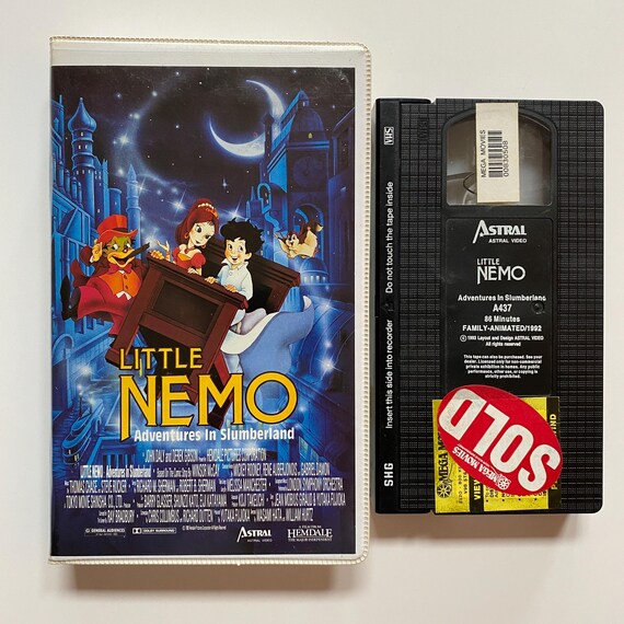 Little Nemo Adventures in Slumberland VHS Video 1989