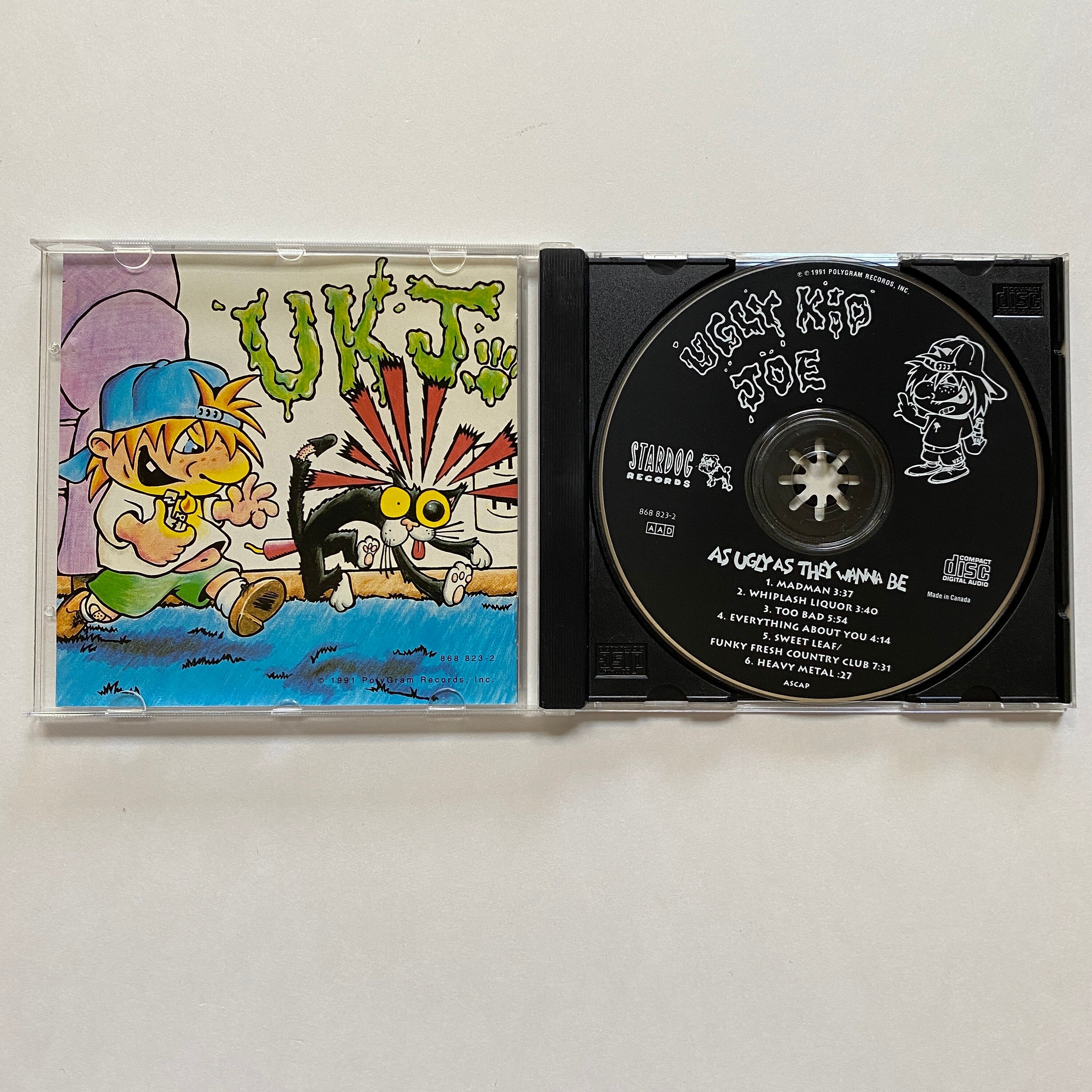 Ugly Kid Joe Ugly as They Wanna Be CD Music Album 1991 Grunge Alt