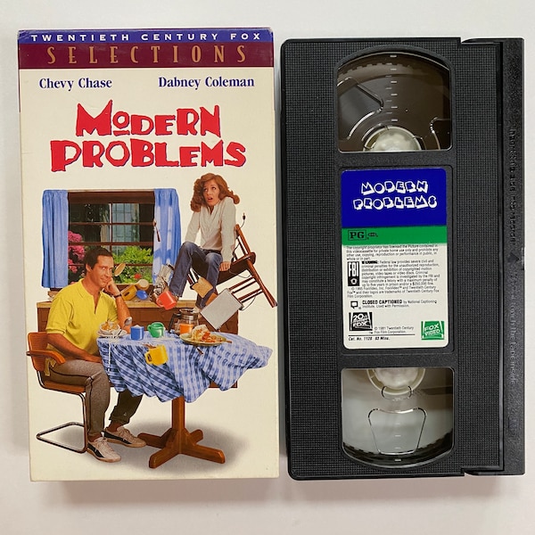 Modern Problems VHS Video 1981 Science Fiction Comedy Movie