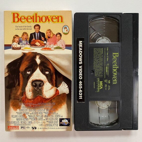 Beethoven VHS Video 1992 Film Comedy Family Movie - Etsy