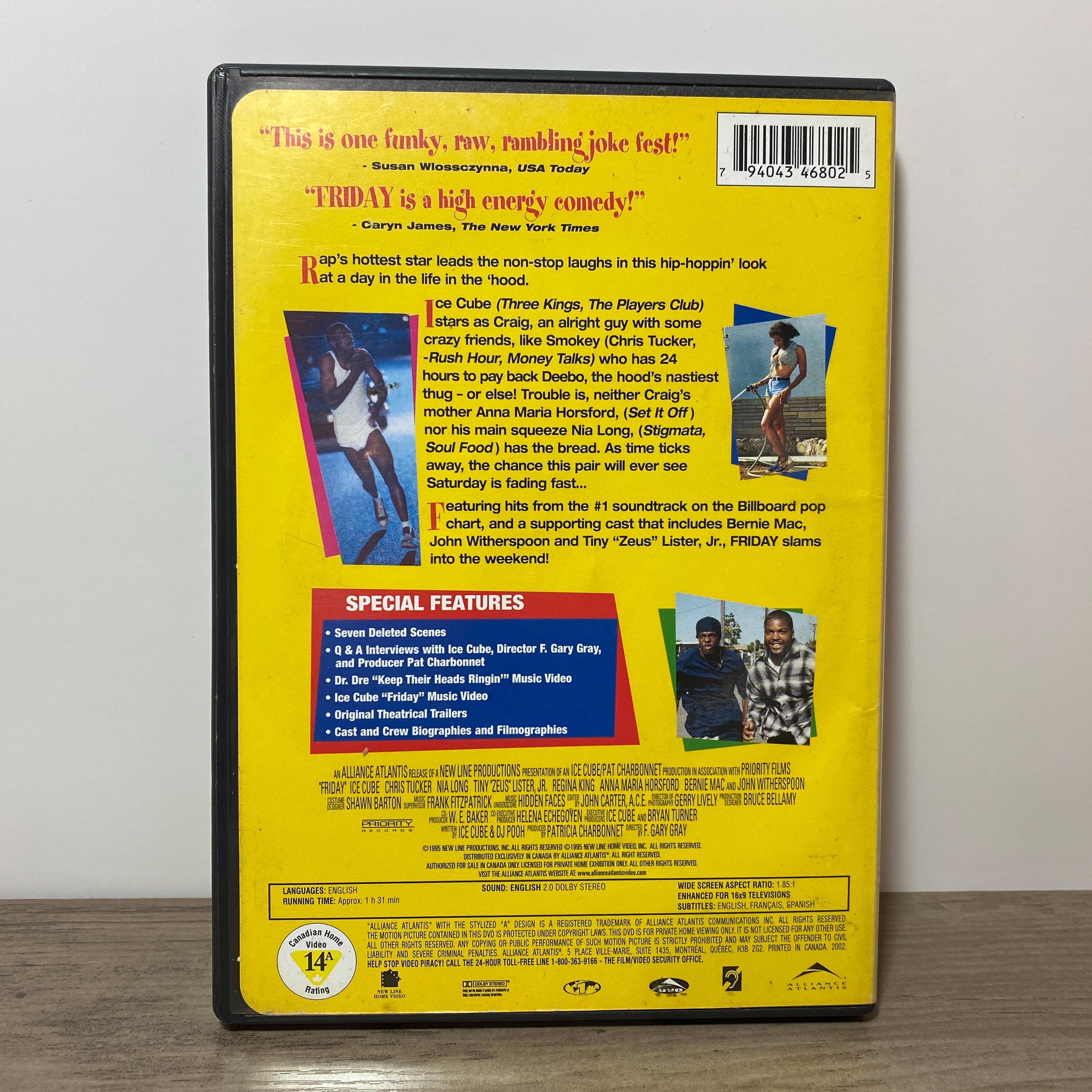Friday DVD 1995 Ice Cube Chris Tucker Comedy Film - Etsy
