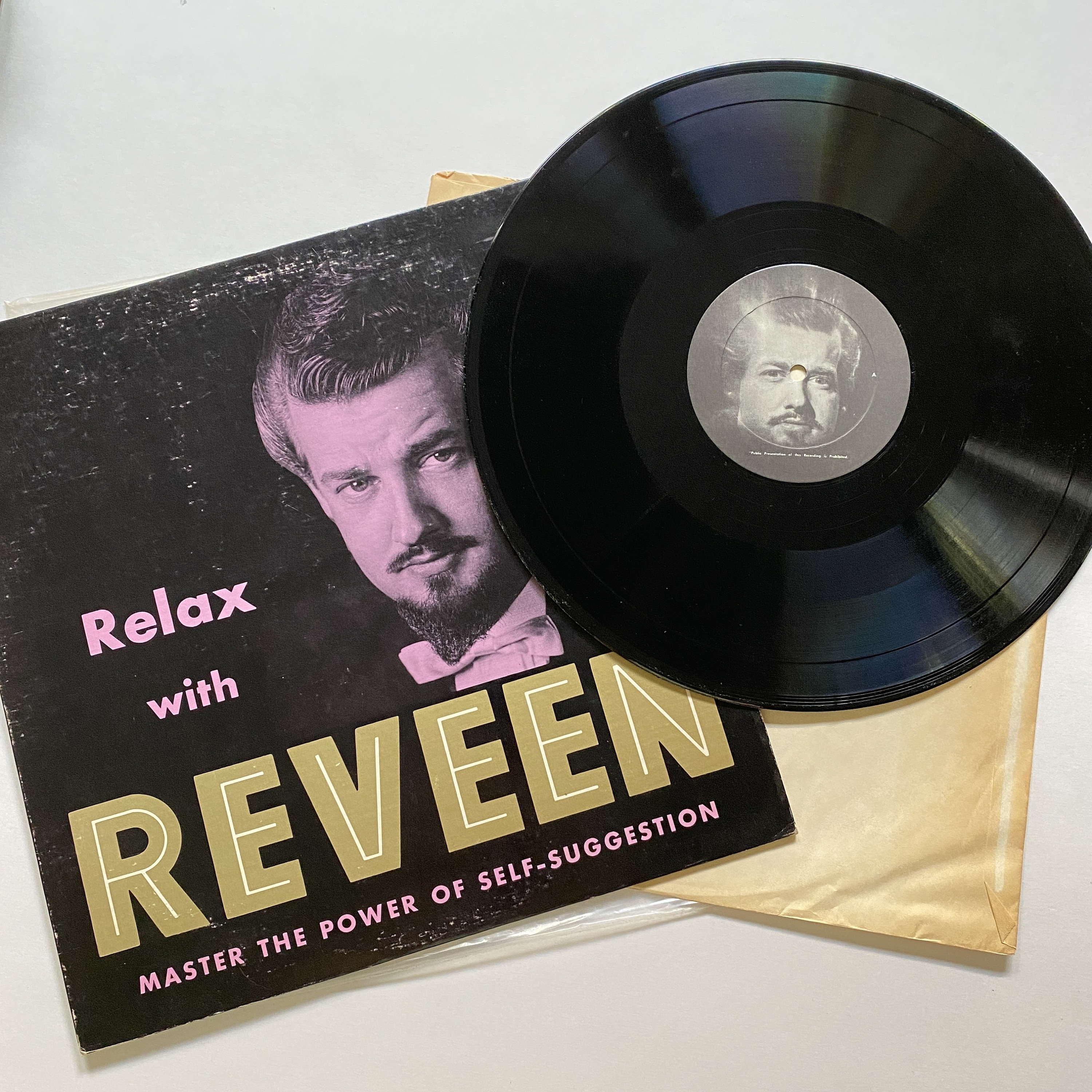 Relax with Reveen The Power of Self Suggestion Hypnosis Vinyl Record 70s 12 inch