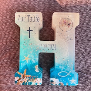 XXL Buchstabe , Epoxidharz  , Taufe, Geschenke , Letter, personalisierte Geschenke, Baby,XXL Buchstaben, Buchstabe , Kommunion ,Konfirmation