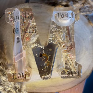 XXL Buchstabe , Epoxidharz , Schulkind , Taufe, personalisierte Geschenke, Geburt, Baby, Buchstaben , Epoxidharz Buchstabe, Geschenke