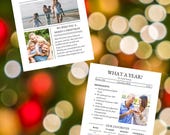 Happy Holidays Letter | Merry Christmas Card | Holiday Letter Template | Happy Holidays Template | What a Year | Fully Customizable Template