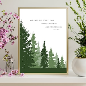 John Muir - Ik ga het bos in, om mijn verstand te verliezen en mijn ziel te vinden