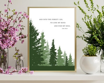 John Muir - Ik ga het bos in, om mijn verstand te verliezen en mijn ziel te vinden