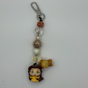 Belle and Friend Keychain