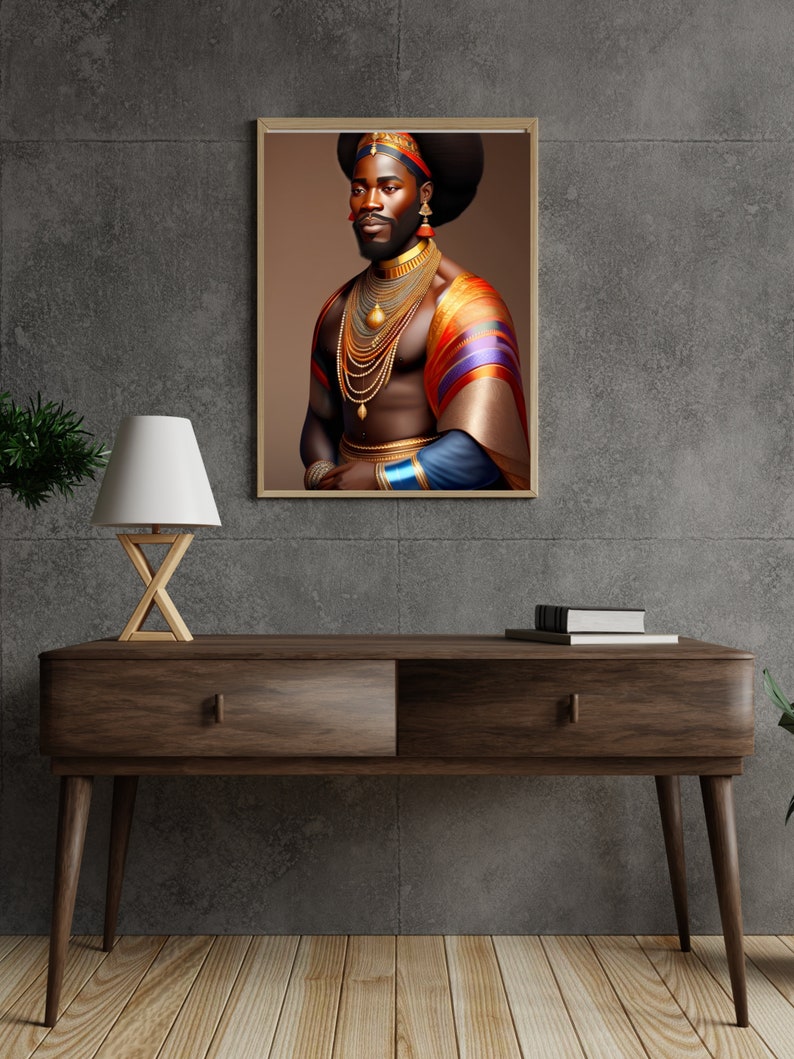African Art Black Man Wall Art Male Wall Art Printable Wall Etsy