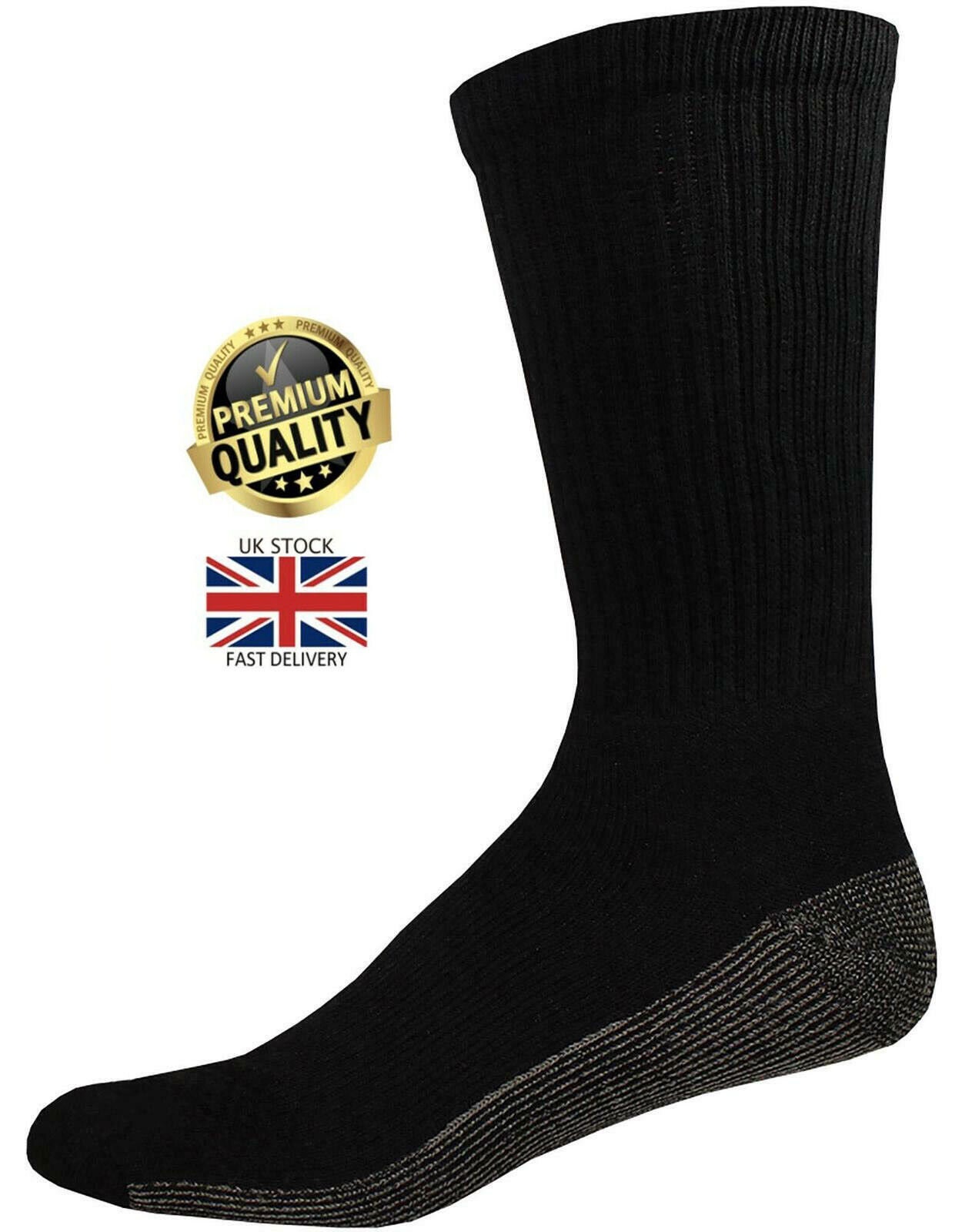 Heavy Duty Safety Trainer Socks Size 6-11
