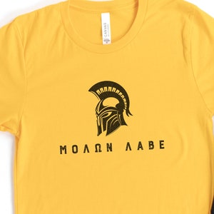 Spartan Helmet Molon Labe T-Shirt Gun Rights Tee Spartan Helmet Molon Labe T-Shirt Gun Rights Tee