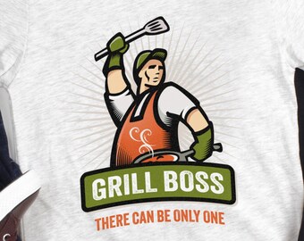 Camisa Grill Boss, regalo de parrilla para esposo, regalo del día del padre, camisa Grill Master, camisa Grill Boss, regalos para papá, camisa divertida para parrilla