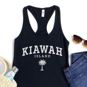 Kiawah Island Tank Top, Kiawah Island Shirt, South Carolina Shirt, Vintage Retro Style Gift, Beach Vacation Tank, Kiawah Gift, Souvenir Tee