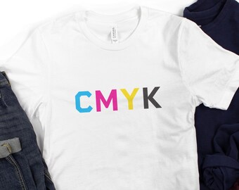 Graphic Designer Shirt, Graphic Design Gifts, Art Director Gift, CMYK T-shirt, Print Production Tee, Creative Director tshirt, Artist Gift