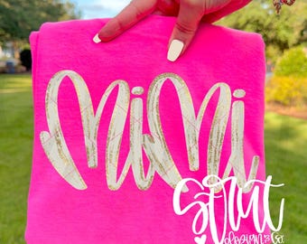 Mimi Gold Foil Gold Glitter - Handdrawn Handlettered - Gold Glitter - Cursive Mimi Design PNG - PNG Craft Design