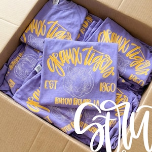 Geaux Tigers PNG - Tigers PNG - Tigers Cursive Doodle Design PNG - Baton Rouge, La