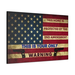 2nd Amendment Flag - Canvas