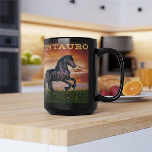 Personalized Horse Mug - Black 15oz
