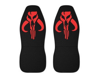 The Mandalorian Mythosaur Car Seat Covers - Black/Red - CUSTOM