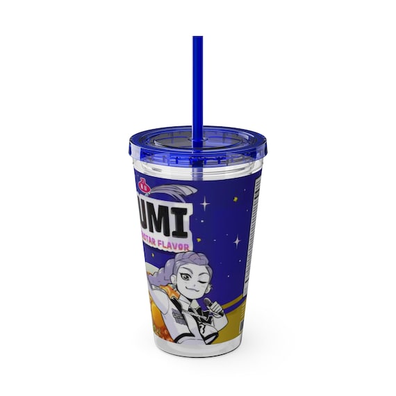 ポップマート ストローカップ ブルーPop Mart Cup 450ML ルミラーメンカップ（ストロー付き、16オンス） - Etsy 日本