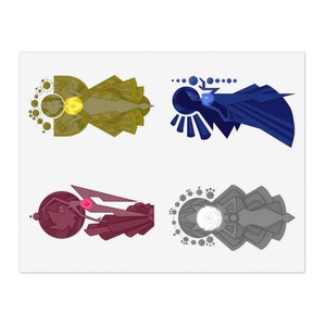 Steven Universe Diamond Authority murals Sticker Sheets