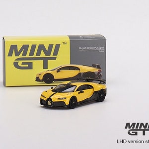 Mini GT Bugatti Chiron Pur Sport Giallo - MGT00428 1:64 Modello di auto pressofusa