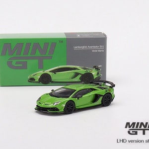Mini GT Lamborghini Aventador SVJ Verde Mantis - MGT00391 1:64 Diecast Car Model