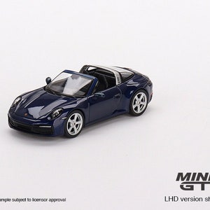 Mini GT Porsche 911 Targa 4S Gentian Blue Metallic - MGT00412 1:64 Modello di auto pressofusa
