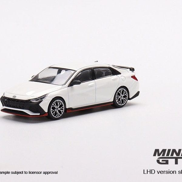 Mini GT Hyundai Elantra N Ceramic White - MGT00427 1:64 Diecast Car Model