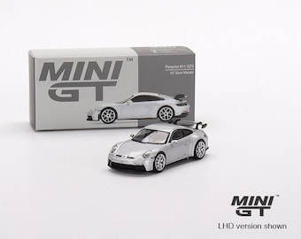 MINI GT Porsche 911 GT3 GT Silver 2個セット Mini GT Porsche 911 (992) GT3 GT Silver Metallic - MGT00390 1:64
