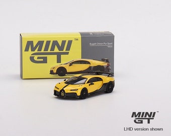 Mini GT Bugatti Chiron Pur Sport Yellow - MGT00428 1:64 Diecast Car Model