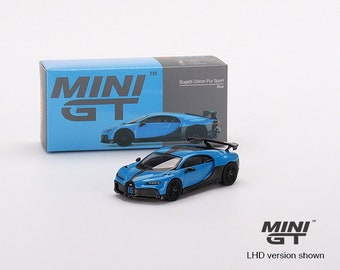 Mini GT Bugatti Chiron Pur Sport Blue - MGT00379 1:64 Diecast Car Model
