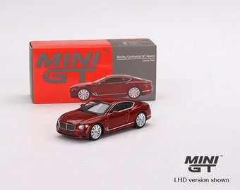 Mini GT Bentley Continental GT Speed 2022 Candy Red - MGT00420 1:64 Diecast Car Model