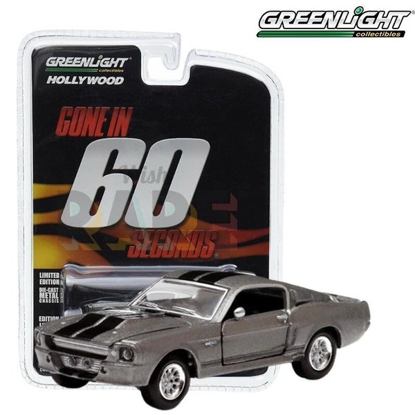 Greenlight Hollywood Series Assortment - Gone in Sixty Seconds (2000)-1967 Custom Ford Mustang "Eleanor" Solid Pack 44742 1:64 Diecast Model