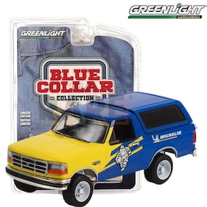 Greenlight Collectibles Blue Collar Collection Series 11 - Michelin Tires - 1996 Ford Bronco XL - 35240-D 1:64 Diecast Model Car